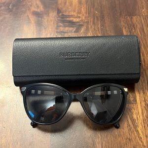 Black Burberry sunglasses. Original case included.